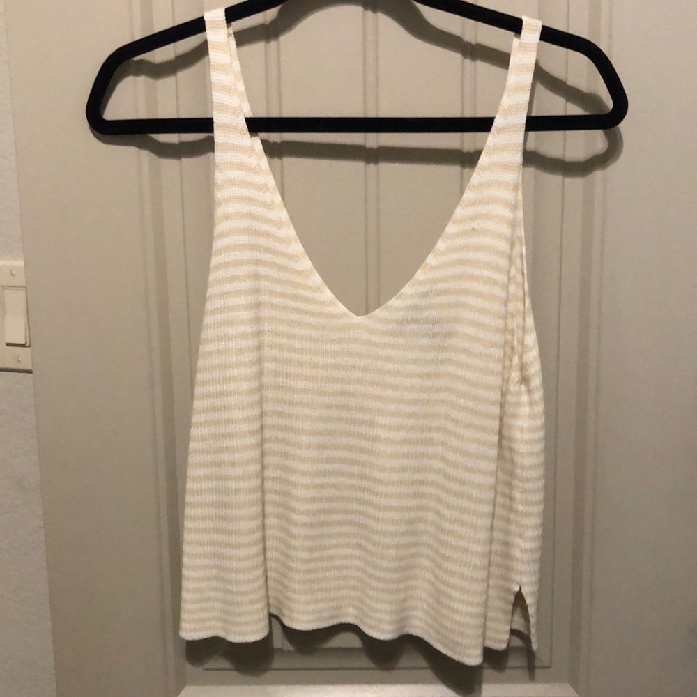 Forever 21 Striped Cropped knitted top (brand new)